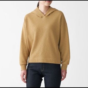Muji Slub French Terry Pullover Hoodie - Mustard